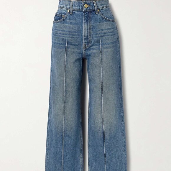 Ulla Johnson The Genevieve Jean: Hi-waist wide leg - Picture 1 of 7